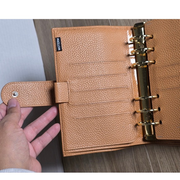 Moterm Leather Ring Binder Planner – Tan - Picture 6 of 14